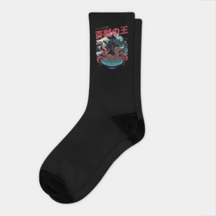 Ramen Leviathan - Ukiyo-e Sea Beast Socks