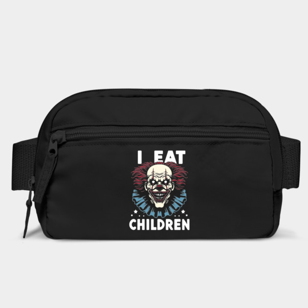 I Eat Children Horror Clown Face by Anticorporati