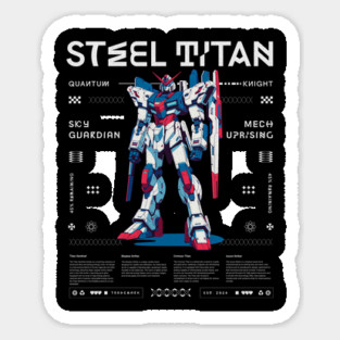 Anime Mecha Streetwear - Steel Titan Sticker