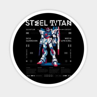 Anime Mecha Streetwear - Steel Titan Magnet