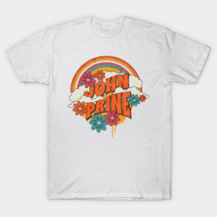 Retro Rainbow - John Prine T-Shirt