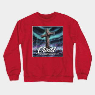 Cross of Redemption: Artistic Christian Imagery Galatians 3:13 Crewneck Sweatshirt