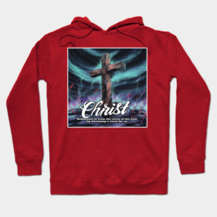 Cross of Redemption: Artistic Christian Imagery Galatians 3:13 Hoodie