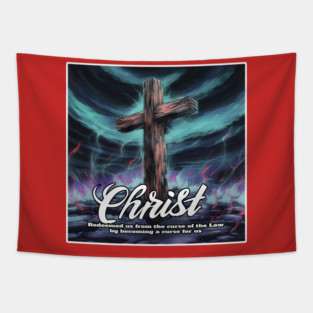 Cross of Redemption: Artistic Christian Imagery Galatians 3:13 Tapestry
