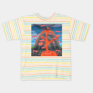 Volcano Diagram Kids T-Shirt
