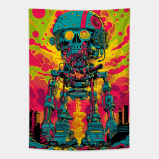 Beward of Robots Tapestry
