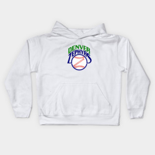 Classic Denver Zephyrs Baseball Kids Hoodie
