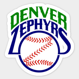 Classic Denver Zephyrs Baseball Sticker