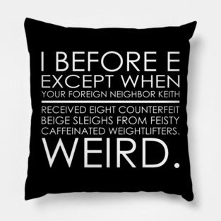Grammar Teacher Funny Gift English Pillow