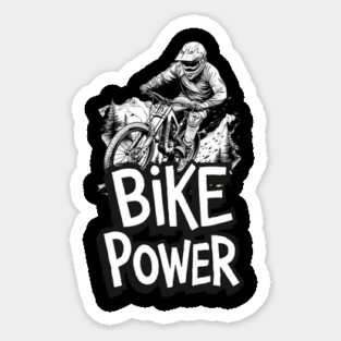 Bike Power, Bicycle Rider Sticker