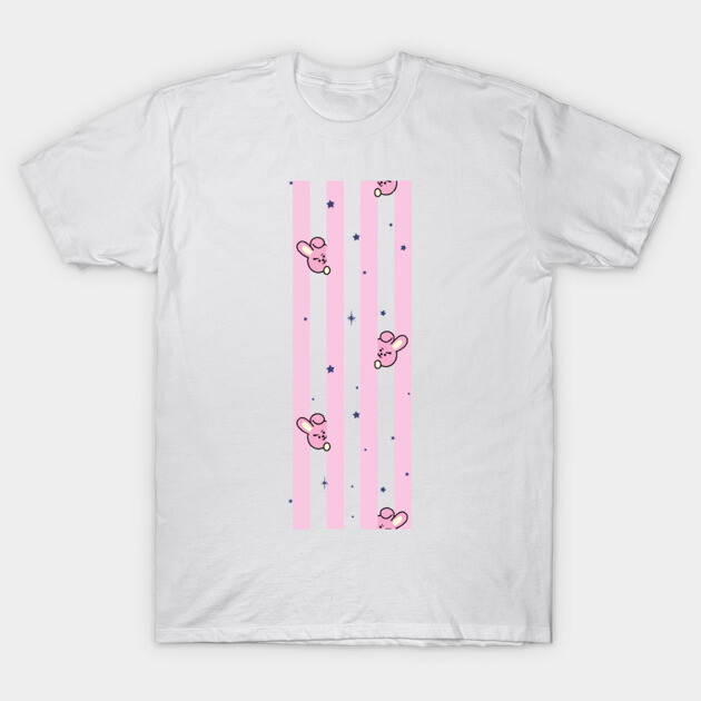 BT21 Cooky Striped Pajamas Pattern Bt21 Bts T-Shirt TeePublic