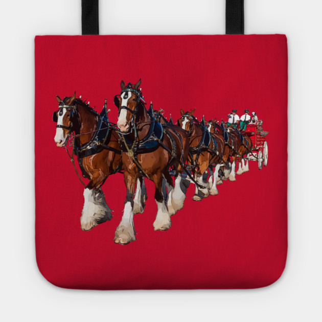 Clydesdale Eight Horse Hitch Tote by Lakeric