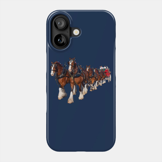 Clydesdale Eight Horse Hitch Phone Case by Lakeric