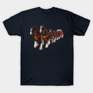 Clydesdale Eight Horse Hitch T-Shirt