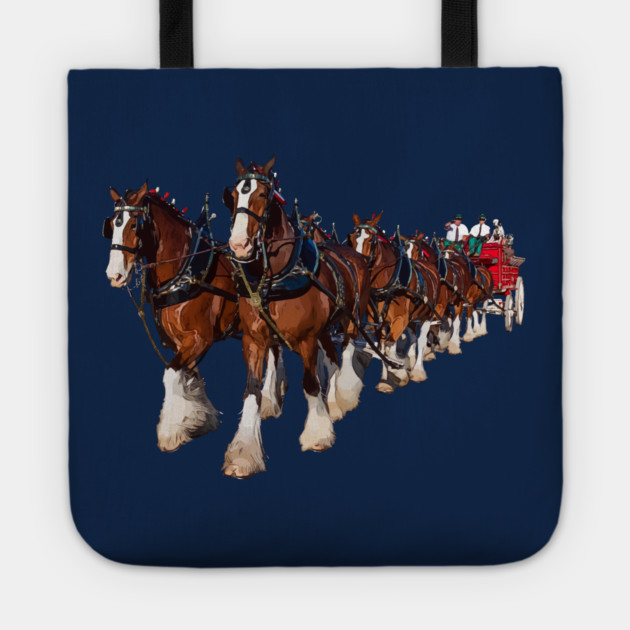 Clydesdale Eight Horse Hitch Tote by Lakeric