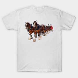 Clydesdale Eight Horse Hitch T-Shirt