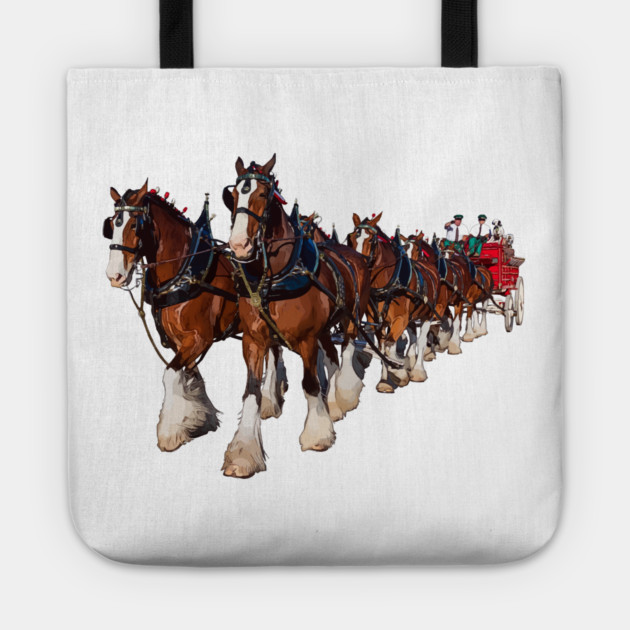 Clydesdale Eight Horse Hitch Tote by Lakeric