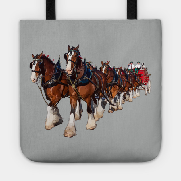 Clydesdale Eight Horse Hitch Tote by Lakeric