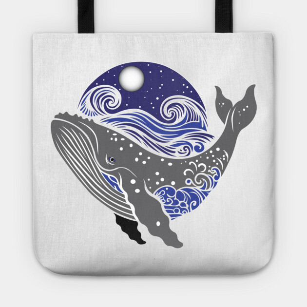 The Mighty Whale of the Sea Tote by DickinsonDesign