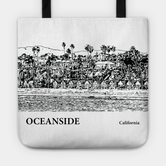Oceanside California Tote by Lakeric
