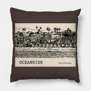Oceanside California Pillow