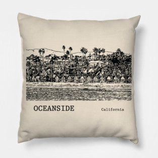Oceanside California Pillow