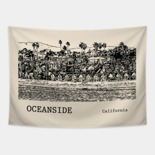 Oceanside California Tapestry