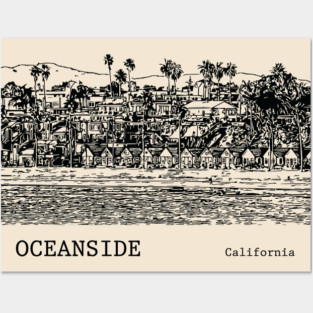Oceanside California Posters and Art