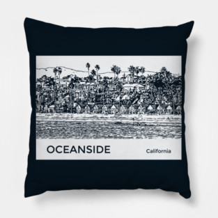Oceanside California Pillow