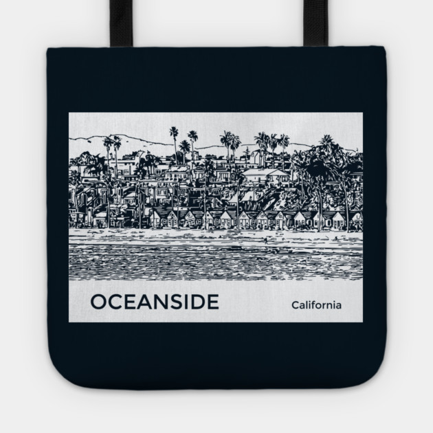 Oceanside California Tote by Lakeric