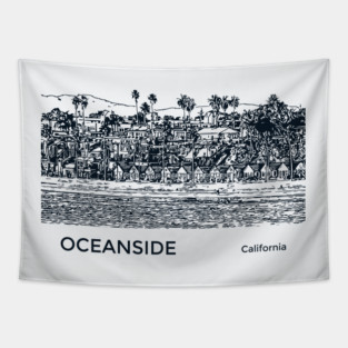 Oceanside California Tapestry