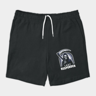 Last Responder – Grim Reaper Dark Humor Graphic Gift Shorts