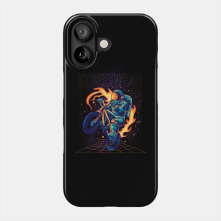 Streetwear Neon Biker – Futuristic Motorcycle Artwork Gift Phone Case