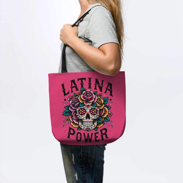 Latina Power Ethnic Pride Sugar Skull by Anticorporati