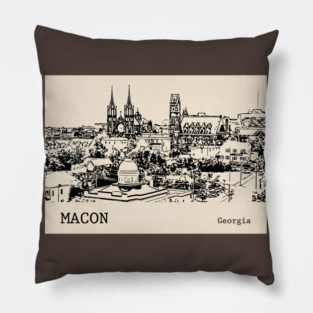 Macon Georgia Pillow