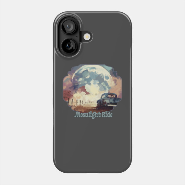 Moonlight Ride Phone Case by TopTenGraphics