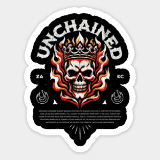 Fire Skull - Unchained Sticker