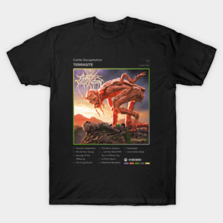Cattle Decapitation - Terrasite Tracklist Album T-Shirt