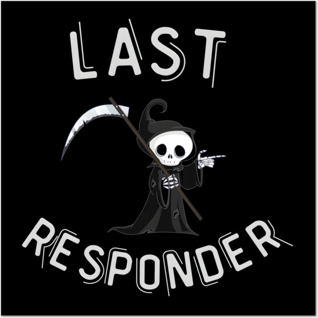 Grim Reaper, Funny Dark Humor Wall Art by MakerMind8.2