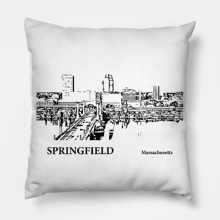Springfield Massachusetts Pillow