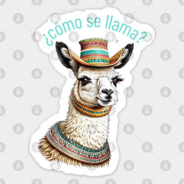 ¿cómo se llama? llama pun Sticker by HolidayBug
