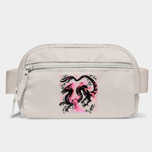 Cherry Blossom Winged Dragon Bag
