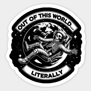 Out of This World Space Astronaut Fan Sticker