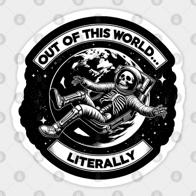 Out of This World Space Astronaut Fan Sticker by Anticorporati