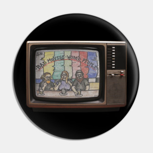 Vintage TV Front & Back Pin
