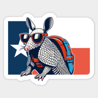 Armadillo - Texas Wildlife Sticker
