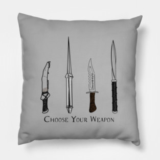 Choose Your Weapon Pillow
