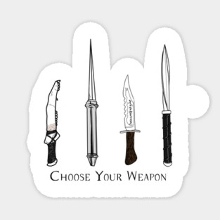 Choose Your Weapon Sticker