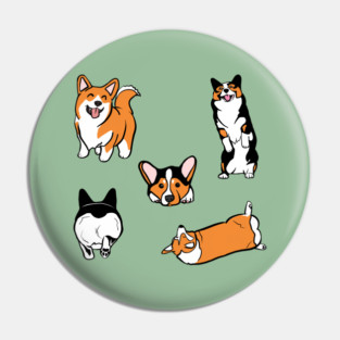 Corgi Love Pin