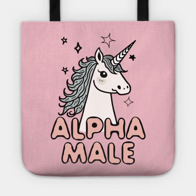 Alpha Male Quirky Unicorn Tote by Anticorporati